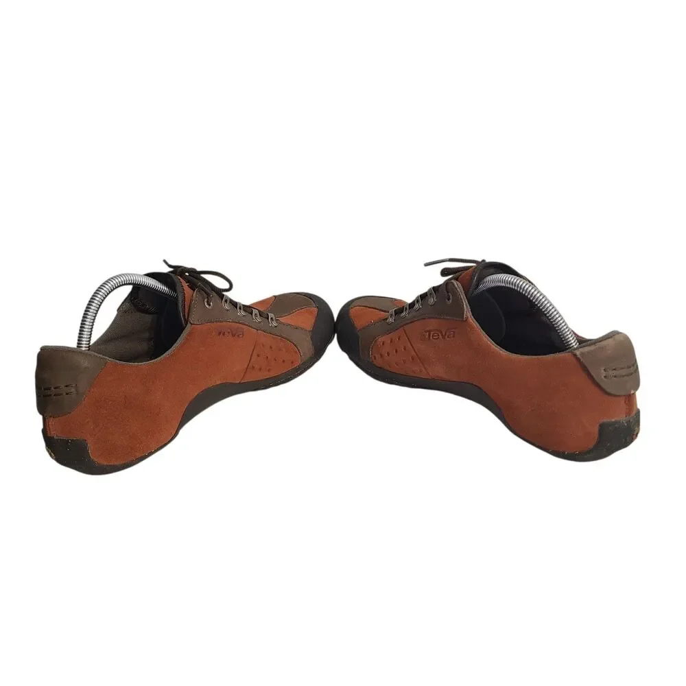 Teva Keagan 6052 VTG Suede Trail Hiking Shoes 11.5 Rust Brown Gorpcore Granola